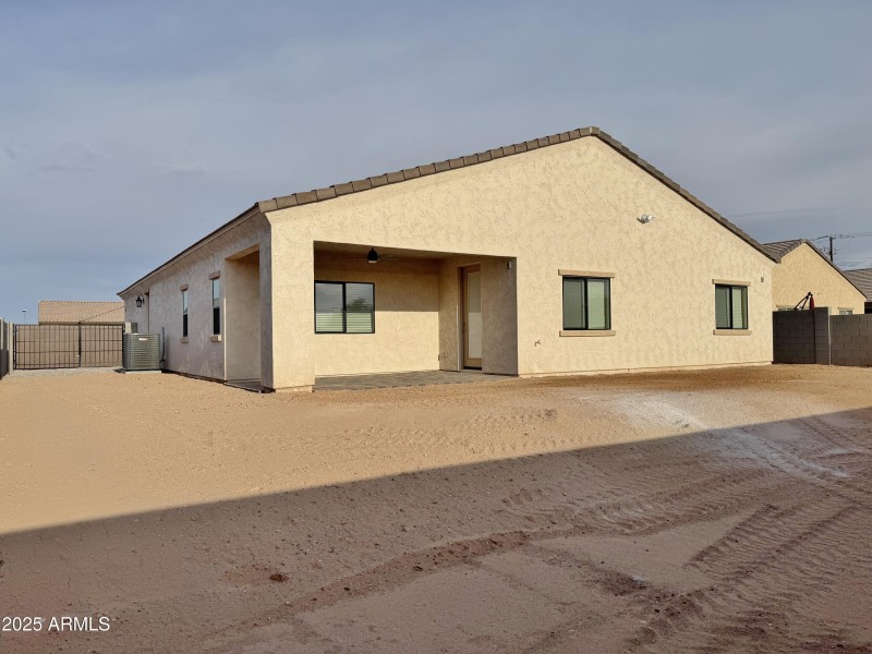 Back of home and yard