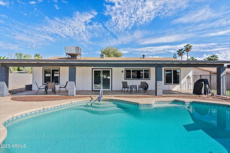 Extended covered back patio