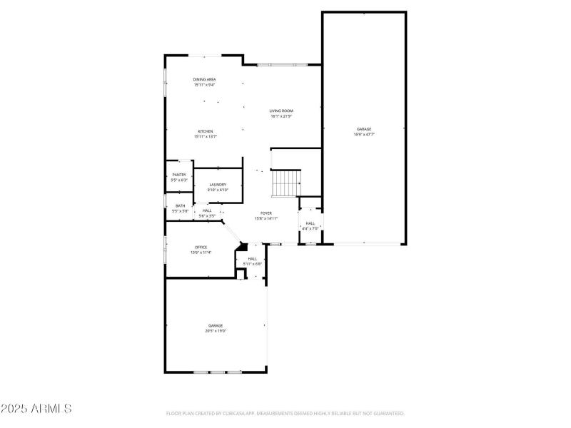 07 1st Floor 2D Floorplan w: Estimated M