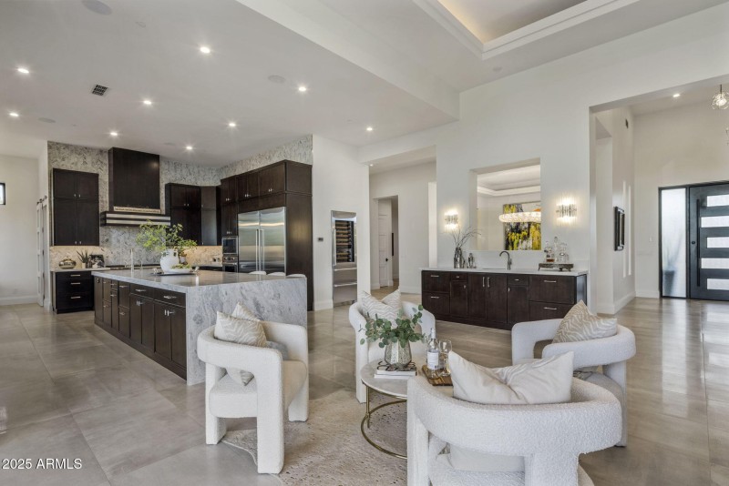 Wine Lounge overlooking kitchen