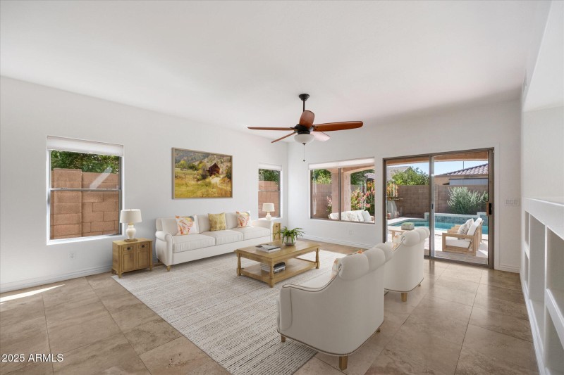 Virtually Staged - Family Room