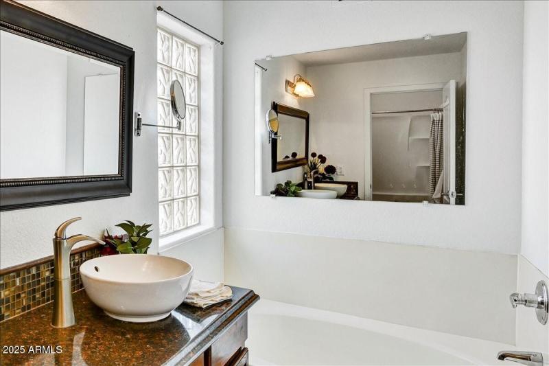 Shower Room visable in mirror