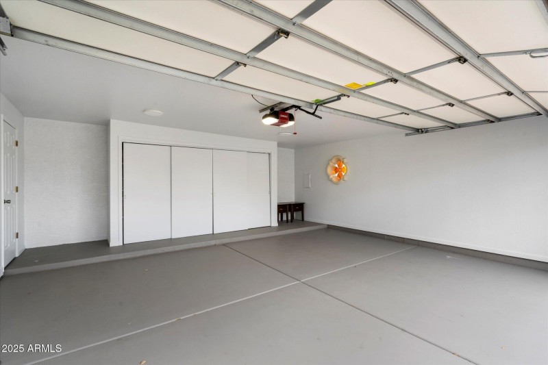 2 car garage with storage