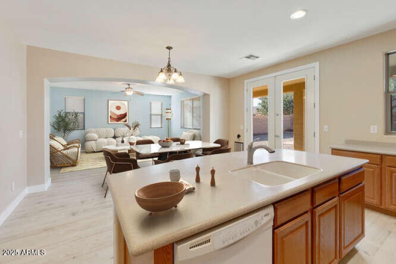 Kitchen view of Dining/Great Room