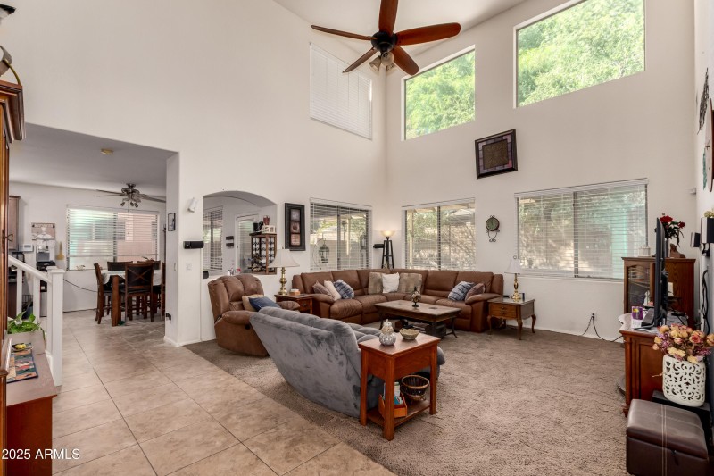 Spacious Great Room with High Ceilings