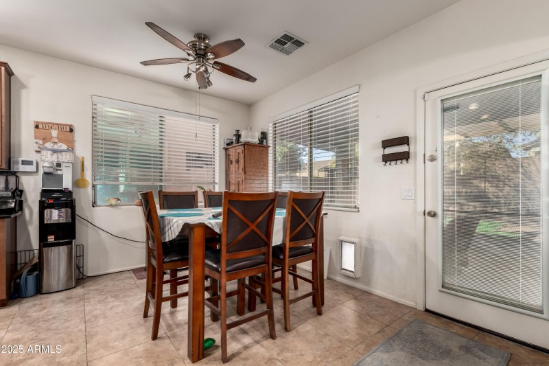 Eat-In Kitchen with Patio Access