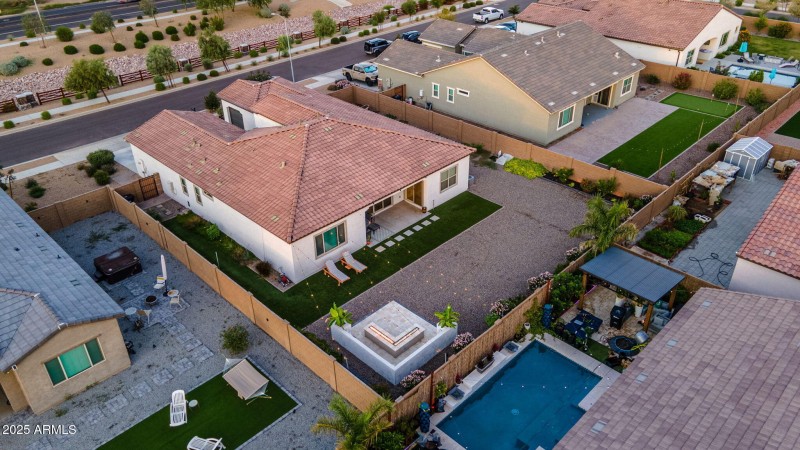 Backyard View toward Street