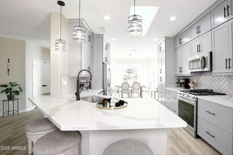Modern Kitchen with Island Seating