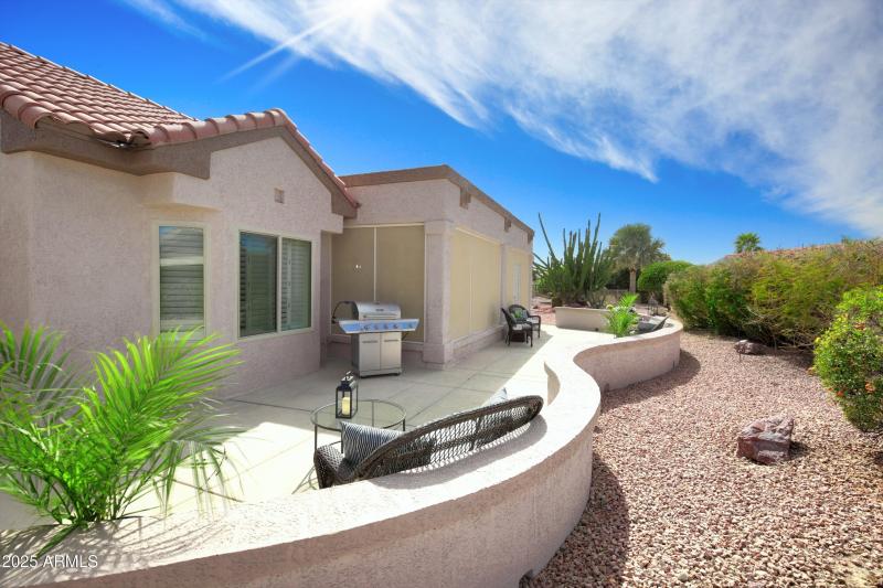 Exterior space to entertain