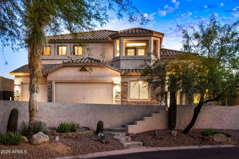 Home with 3 car garage