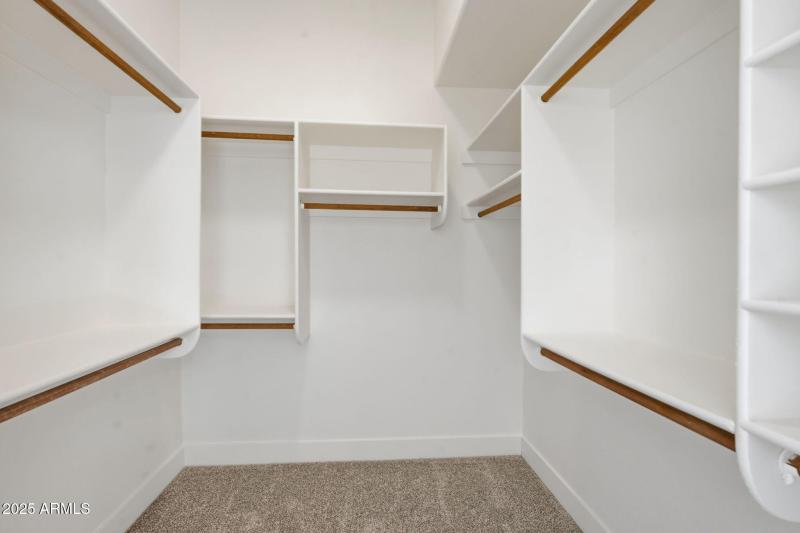 Primary Suite Walkin Closet