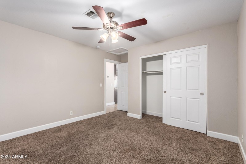 Bedroom 1 with closet