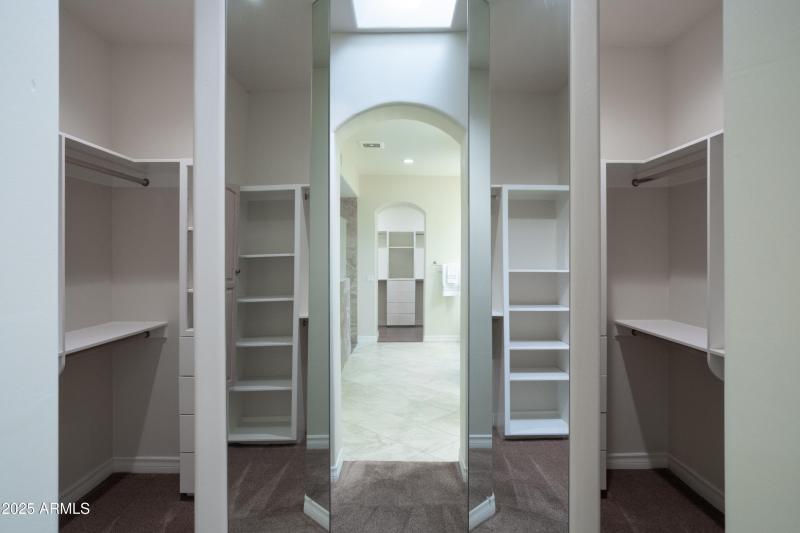 Primary Suite Walk In Closet 1