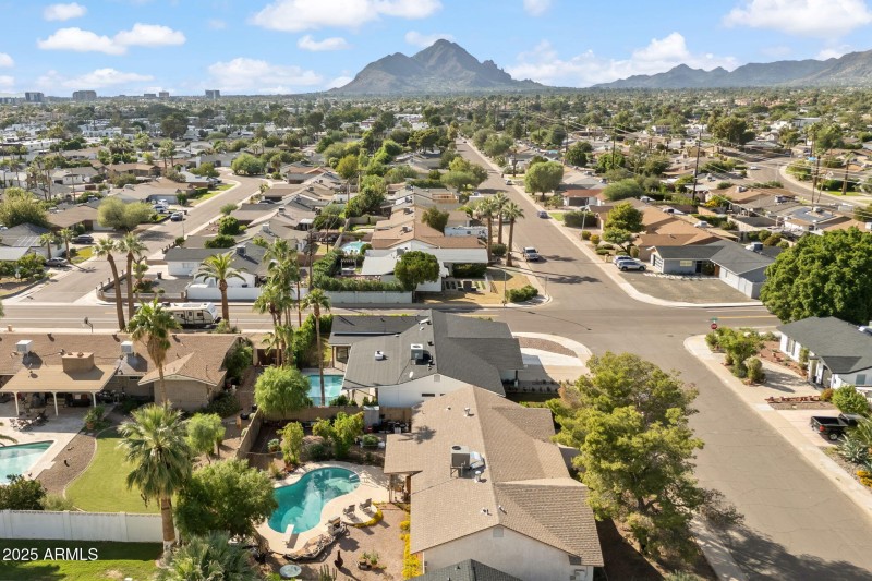 OVERHEAD VIEW LOOKING WEST