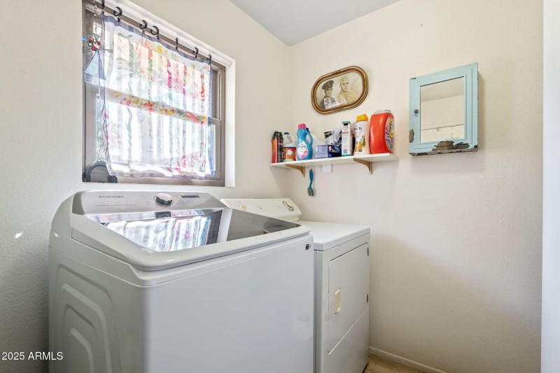 DEDICATED LAUNDRY ROOM!