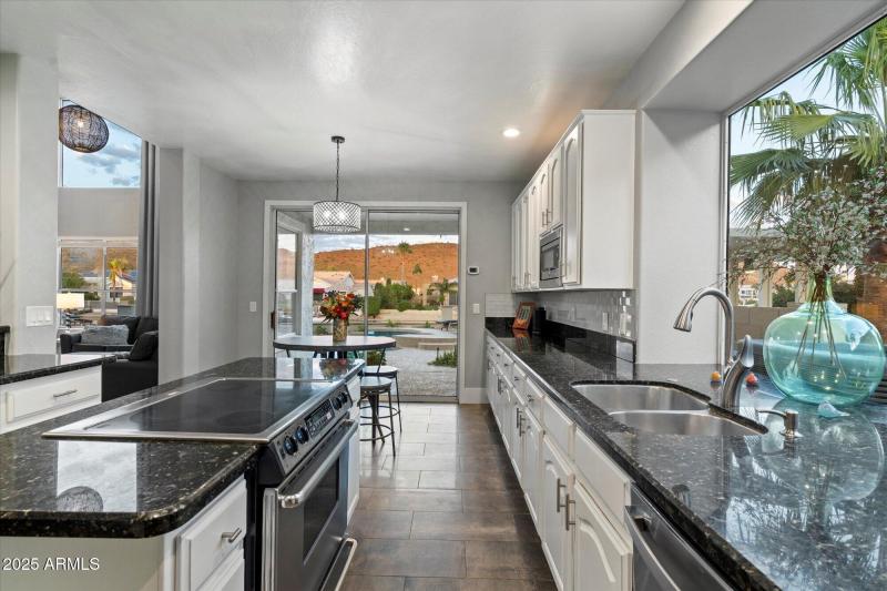 Views from Kitchen to Lake