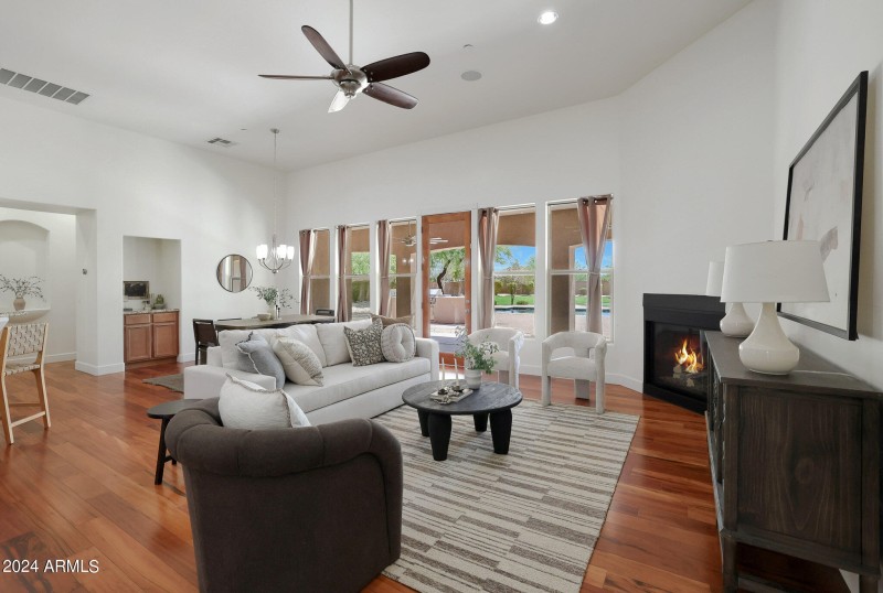 View towards the backyard