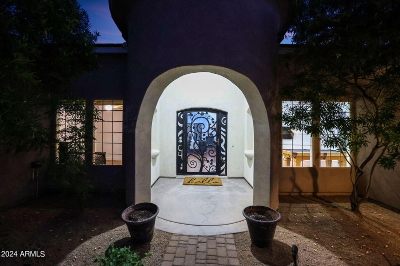Front entry twilight