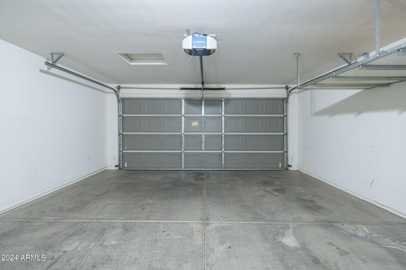 Garage (with racks for extra storage)