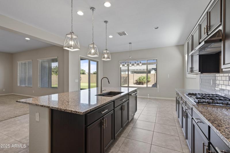 Kithen overlooks Dining Area