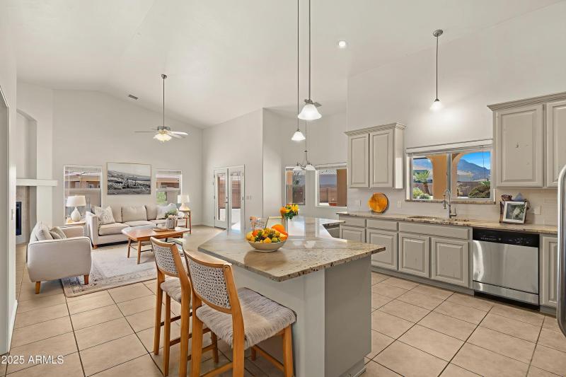 Virtually Staged Upgraded Kitchen