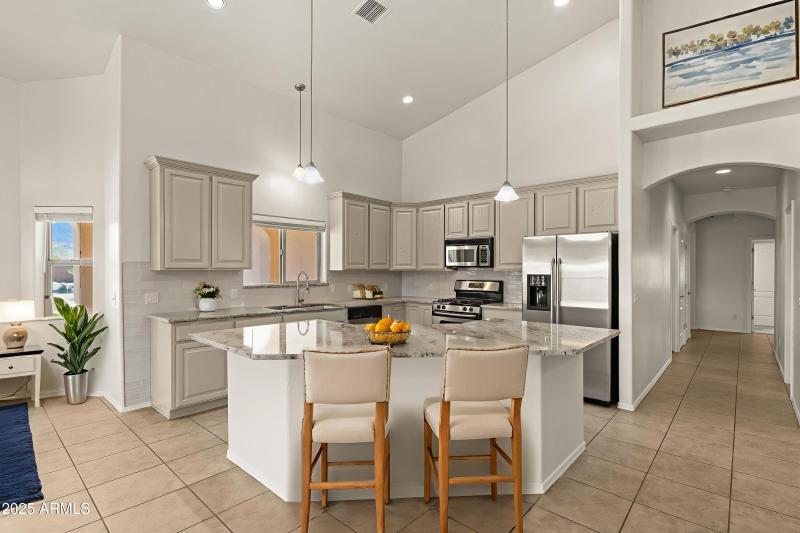 Virtually Staged Upgraded Kitchen