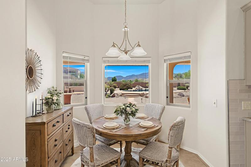 Virtually Staged Breakfast Nook