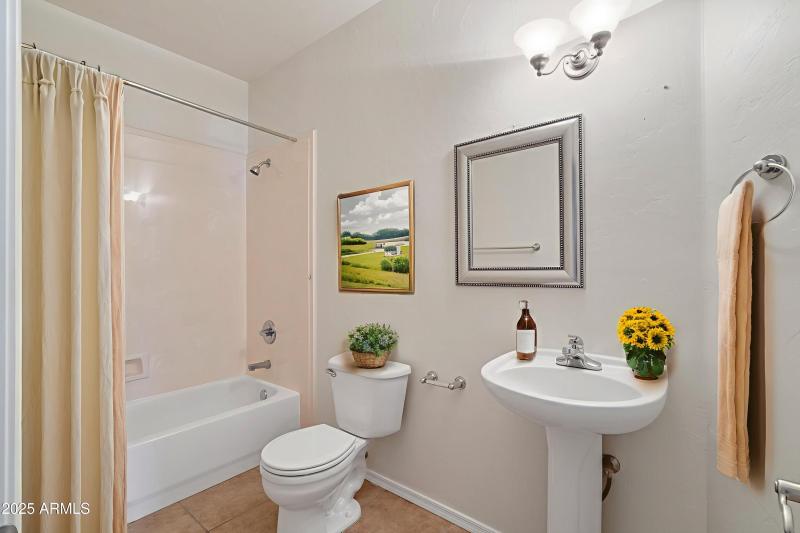 Virtually Staged Guest Bathroom