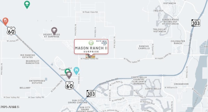 Map of Mason Ranch II