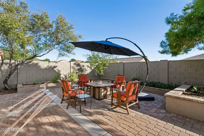 Custom Landscaped Backyard