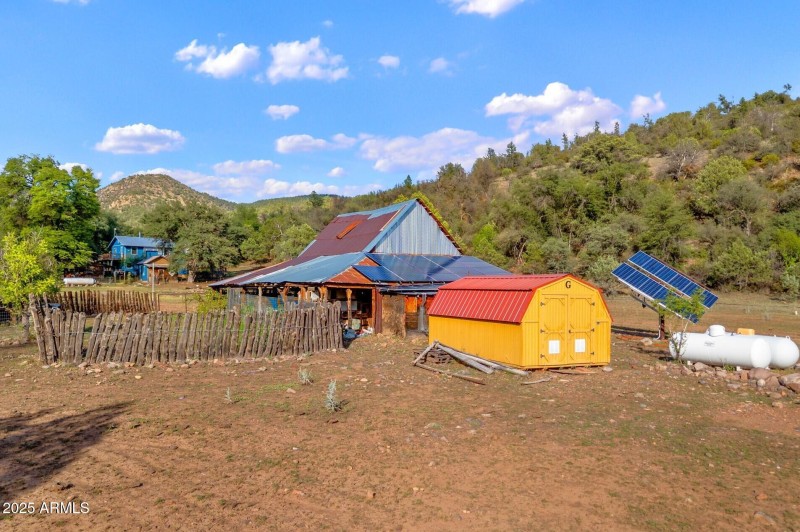 Solar Power Shed S of Barn