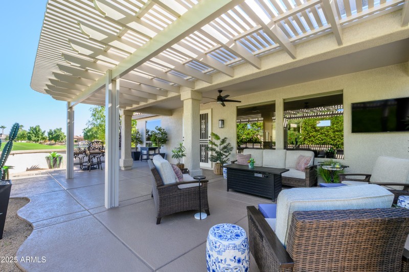 Patio Pergola awning extension