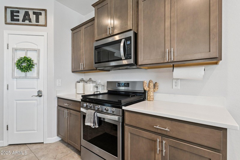 Kitchen with walk in pantry