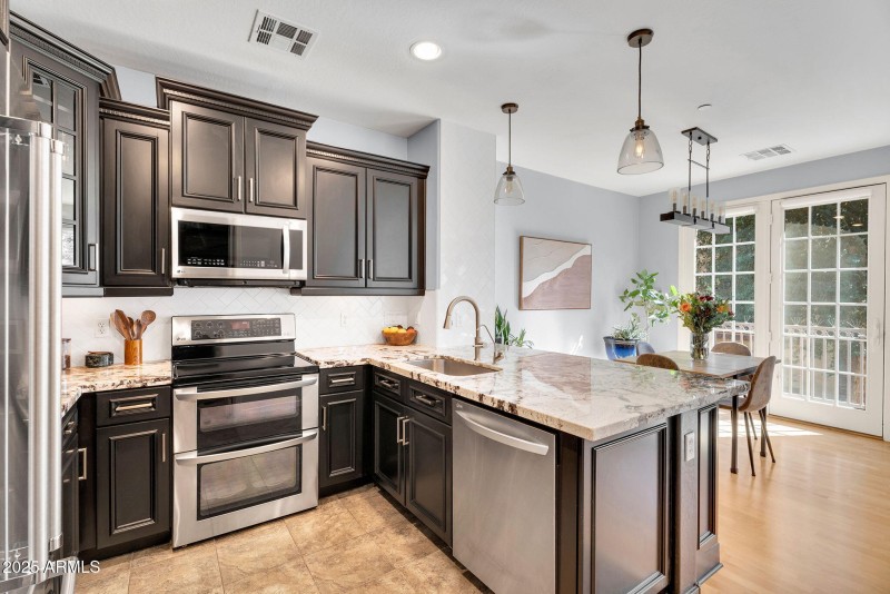 Designer Kitchen with Granite Detail