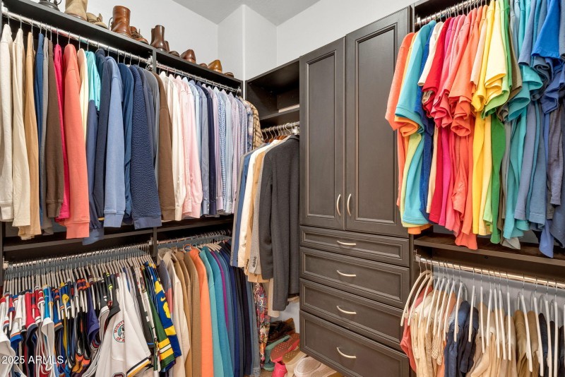 Organized Walk-In Closet