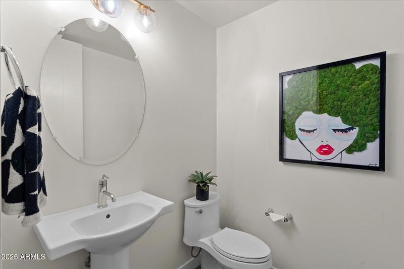 Powder Bathroom off Dining area