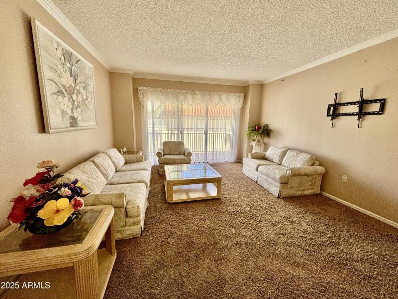 Cozy area with great balcony view