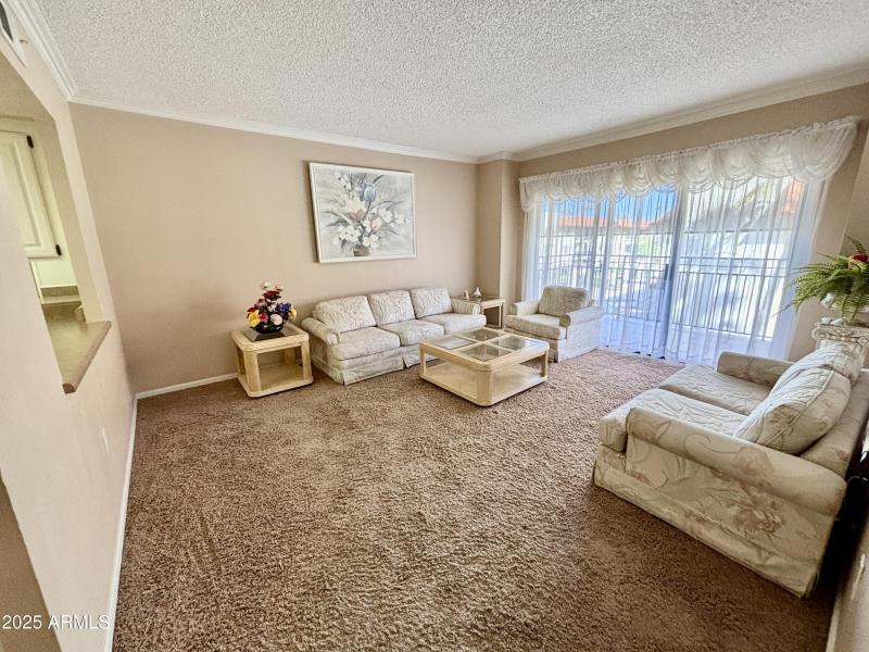 Living room with eating area