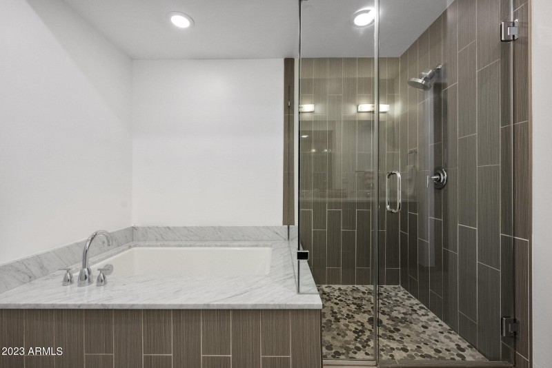 Separate Shower and Tub
