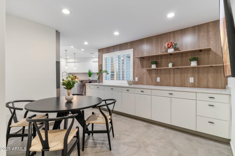 Kitchen - Table and Cabinets
