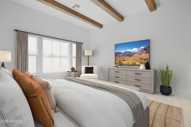 Virtually Staged Primary Bedroom