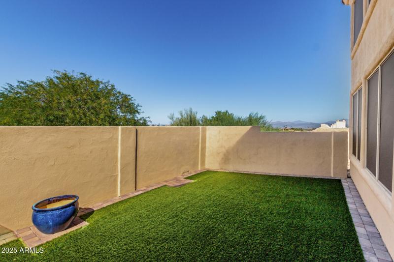 38 - Fenced yard with turf