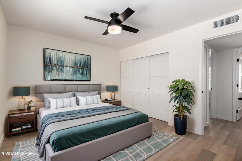 Virtually Staged Primary Beroom