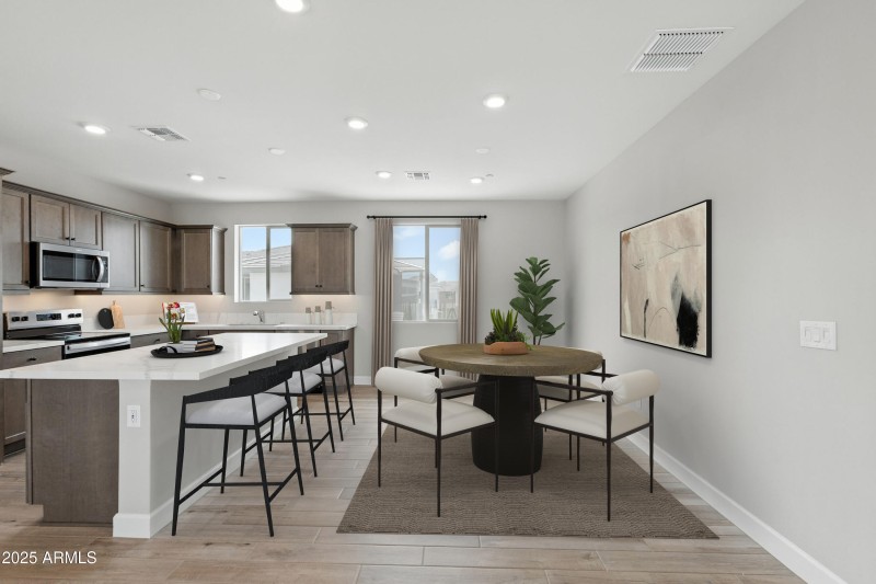 Virtually Staged Casual Dining Room