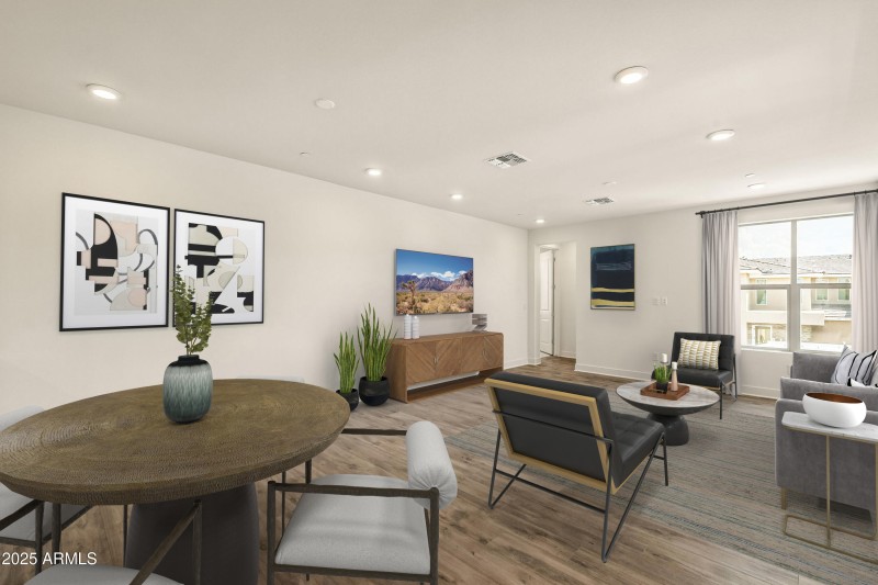 Virtually Staged Casual Dining Area