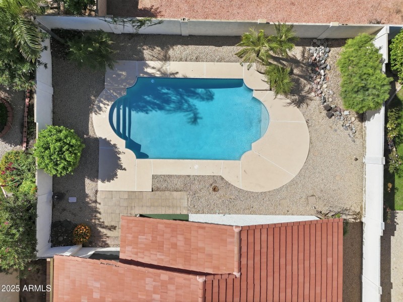 pool aerial view