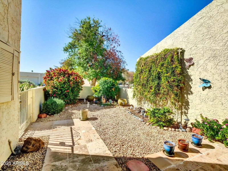 View from front door toward street