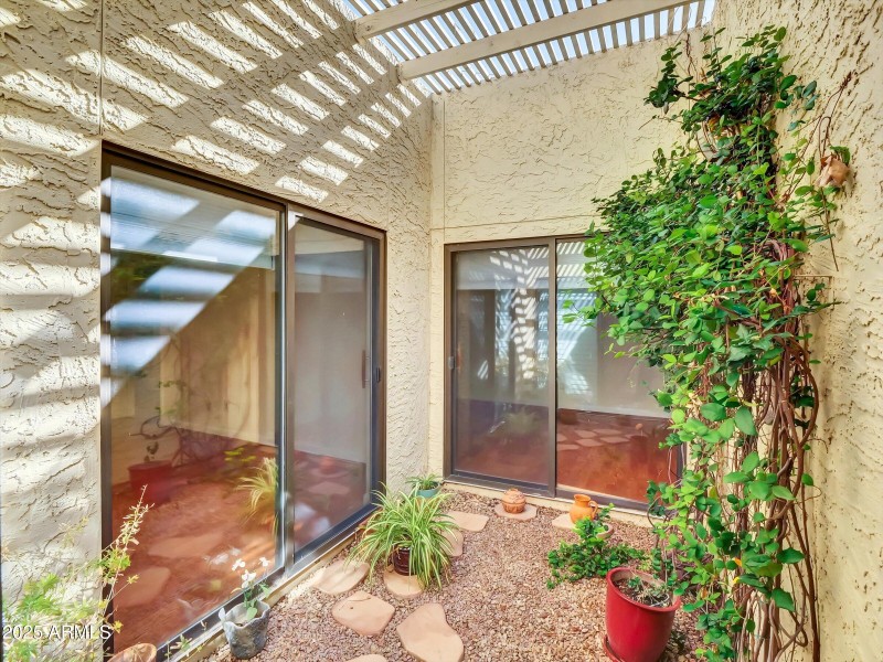 View terrarium from 2 bedrooms