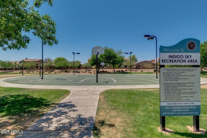 Lighted Basketball Courts