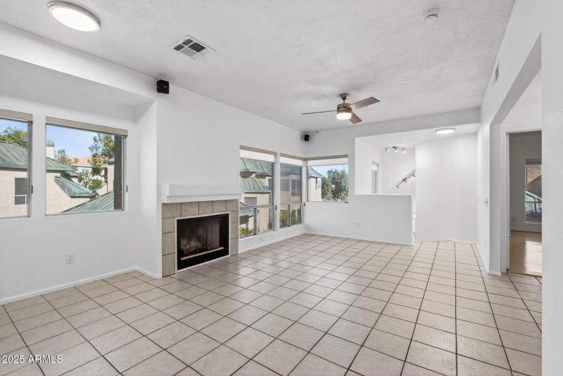 Living Room and Fireplace